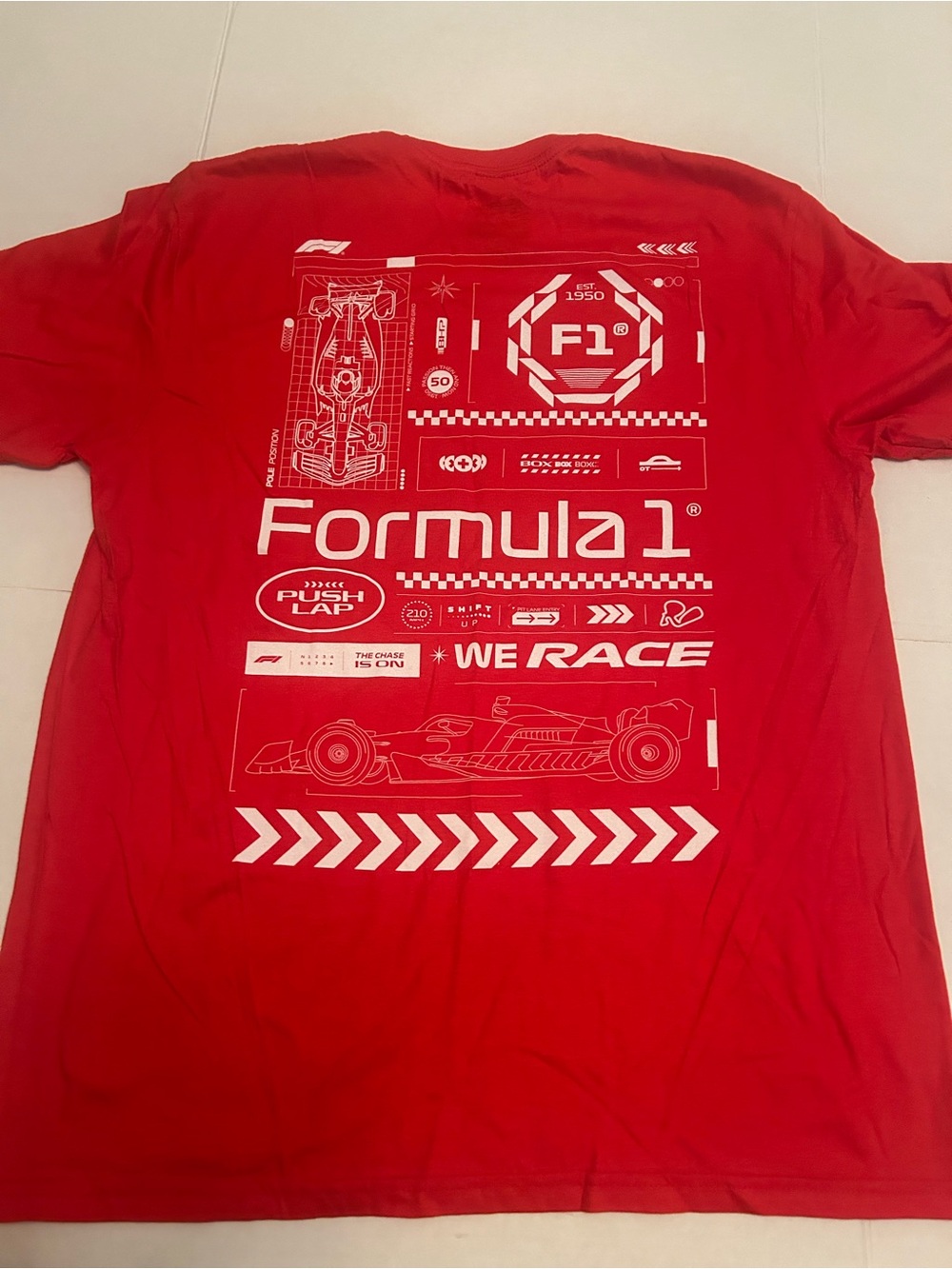 F1 Red Graphic Tee - Official Racing Logo